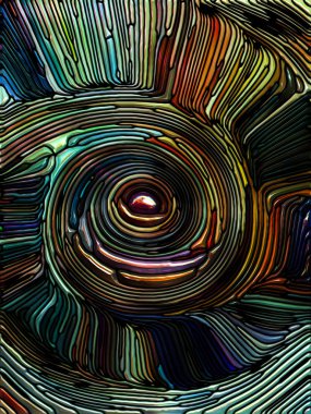 Hayaller dizisi. Renkli tasarım, yaratıcılık, sanat ve hayal gücü projelerinde kullanılmak üzere renklendirilmiş cam desenlerinden oluşan zemin