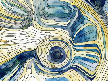 Cam serisi hayalleri. Vitray desen, renk parçacıkları mecazi ilişki renkli tasarım, yaratıcılık, sanat ve hayal gücü ile kompozisyon