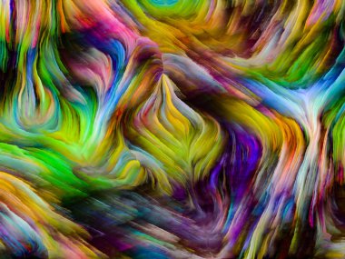 Sıvı renkli serisi. Çok renkli boya çizgileri ile yaratıcılık, sanat ve tasarım projelerde kullanmak için arka plan yapılmış