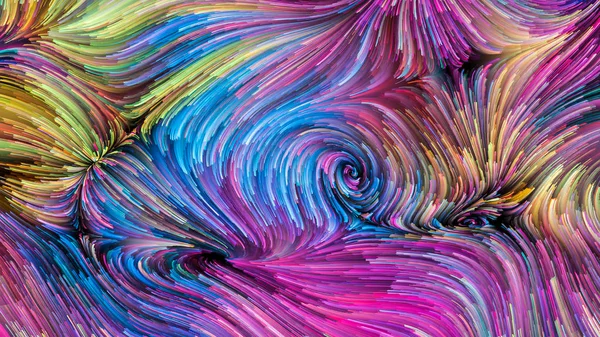 Serie Color Movimiento Abstracción Artística Compuesta Por Patrón Pintura Flujo —  Fotos de Stock