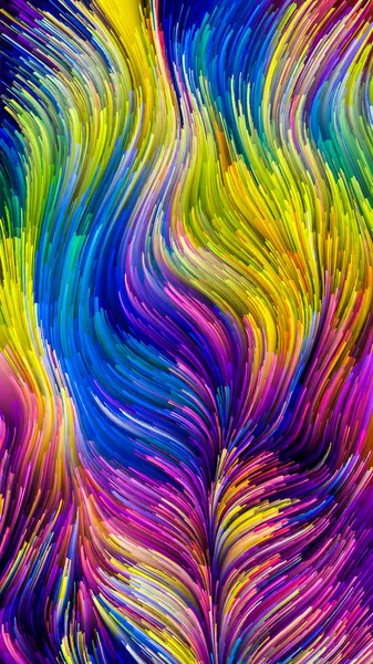 Color Motion Series Background Design Flowing Paint Pattern Subject Design — Stock Photo, Image