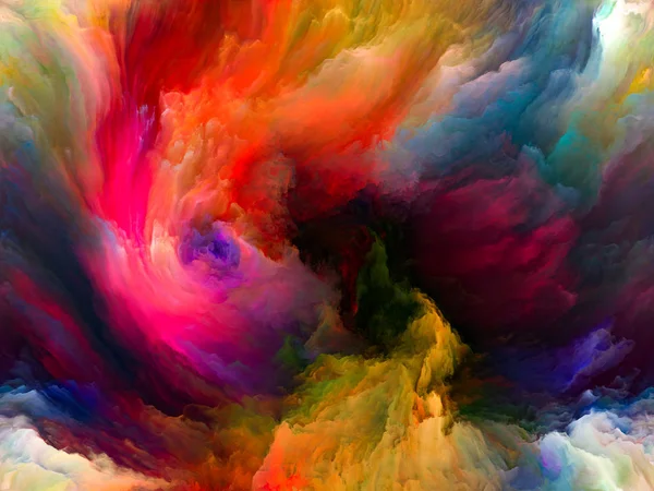 Serie Color Flow Composición Visualmente Agradable Corrientes Pintura Digital Para —  Fotos de Stock