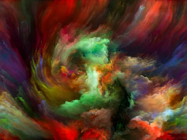 Farbfließreihen Kreative Anordnung Digitaler Farbströme Für Themen Wie Musik Kreativität — Stockfoto