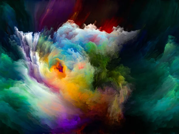 Serie Color Flow Arreglo Creativo Corrientes Pintura Digital Para Temas —  Fotos de Stock