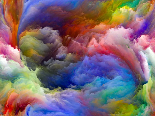 Řada Color Flow Abstraktní Složení Proudů Digitální Malby Vhodné Projektech — Stock fotografie