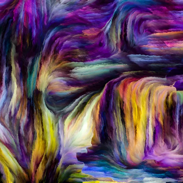 Série Liquid Color Conception Faite Stries Peinture Multicolores Pour Servir — Photo