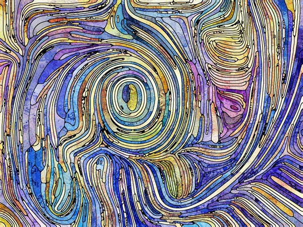 Träume Von Glasserien Künstlerische Abstraktion Bestehend Aus Glasmalerei Muster Von — Stockfoto