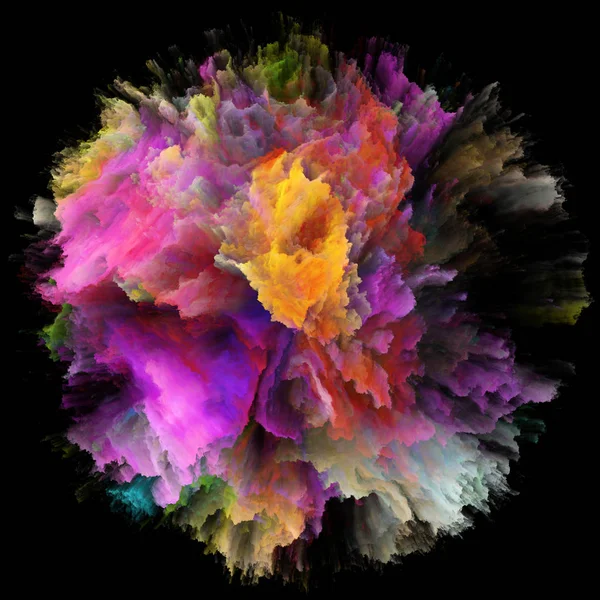 Färg Känslor Serien Sammansättningen Färgexplosion Burst Splash Lämplig Som Kuliss — Stockfoto