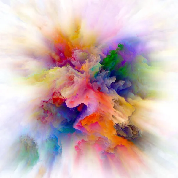 Serie Color Emotion Composizione Esplosione Colore Progetti Immaginazione Creatività Arte — Foto Stock