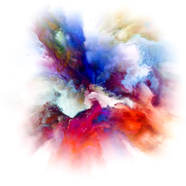 Kleur Emotie Serie Abstracte Regeling Van Explosie Van Kleur Als — Stockfoto