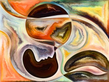 Doku serilerindeki ilişkiler. İnsanların yüzlerinin, renklerinin, organik dokularının, iç dünya, aşk, ilişkiler, ruh ve doğa konularındaki akış eğrilerinin arkaplan kompozisyonu