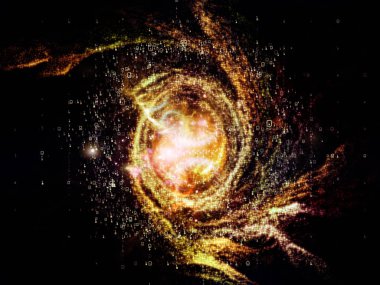 Matematik evren serisi. Tasarım alanı unsurları ve basamak matematik, bilim, eğitim ve modern teknoloji konusunda bir metafor olarak oluşan