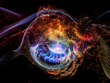 Cosmos dizi elemanları. Soyut tasarım alanı ve yıldız matematik, bilim, eğitim ve modern teknoloji konusunda yapılmış