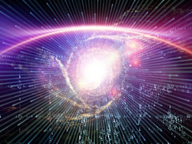 Matematik evren serisi. Zemin basamak ve uzay unsurları oluşmaktadır ve matematik, bilim, eğitim ve modern teknolojinin projelerde kullanıma uygun