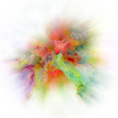 Duygu serisi renk. Arka plan tasarım, hayal gücü, yaratıcılık sanat ve tasarım konuyla ilgili renk patlaması