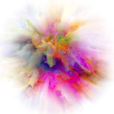 Duygu serisi renk. Görsel olarak çekici zemin rengi patlama Yassı olup, hayal gücü, yaratıcılık sanat ve tasarım düzenleri yaptı