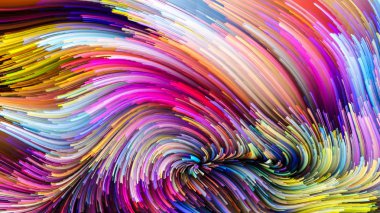 Hareket içinde renk serisi. Akan boya desen tasarım, yaratıcılık ve hayal gücü ekranlar ve mobil cihazlar için duvar kağıdı olarak kullanmak için projeler için uygun aranjman