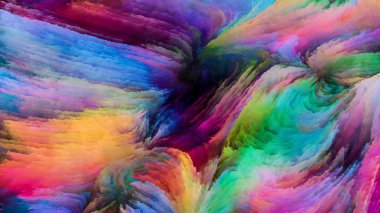 Hareket içinde renk serisi. Görsel olarak çekici zemin akan boya desen tasarım, yaratıcılık ve hayal gücü ekranlar ve mobil cihazlar için duvar kağıdı olarak kullanmak için düzenleri için yapılmış