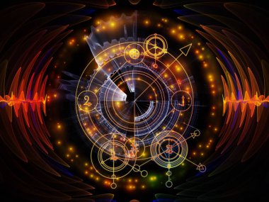 Astral Glow serisi. Kutsal geometri çizgilerinden, astroloji sembollerinden ve maneviyat, sihir ve mistisizm konularındaki ışıklardan oluşan soyut tasarım.