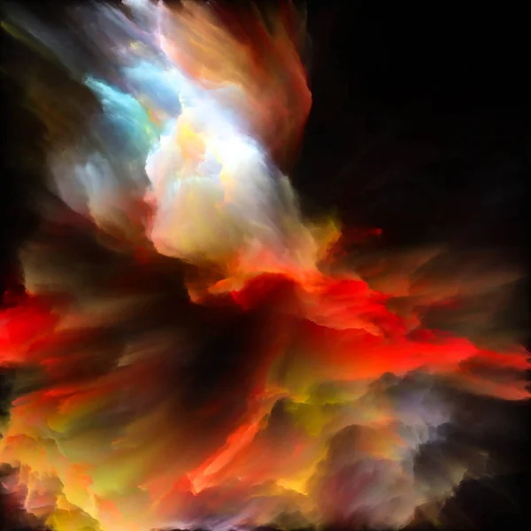 颜色情感系列 由色彩爆炸组成的背景反射 用于想象 创意艺术和设计项目 — 图库照片