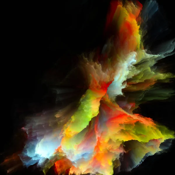 色の感情シリーズ 想像力 創造性芸術 デザイン プロジェクトで使用するための色の爆発で構成される背景 — ストック写真