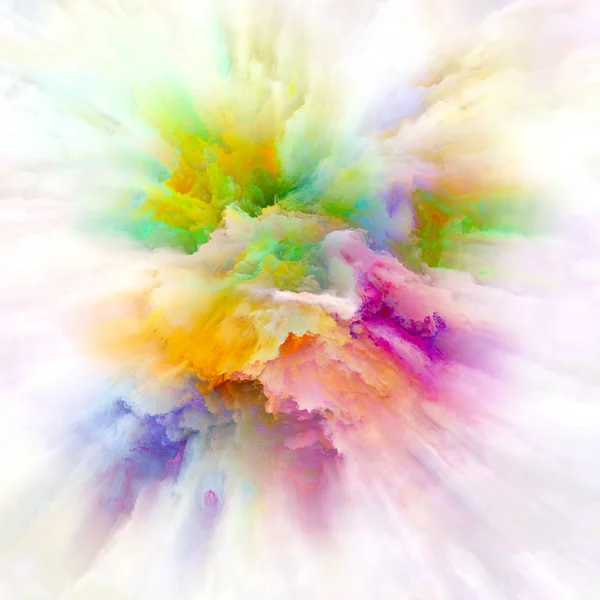 Série Color Emotion Composition Explosion Des Couleurs Sujet Imagination Créativité — Photo