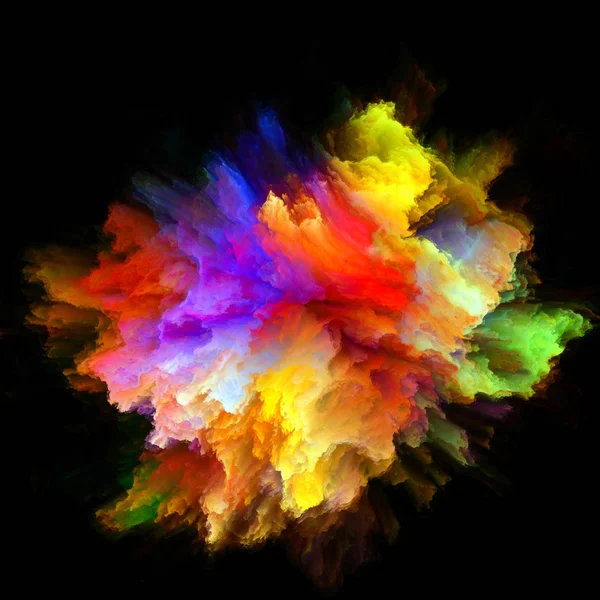Série Color Emotion Design Composé Explosion Couleur Comme Métaphore Sur — Photo