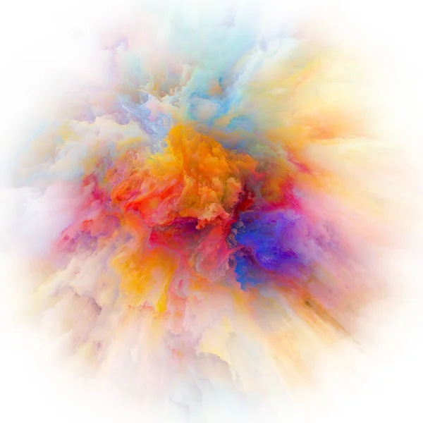 色の感情シリーズ 想像力 創造性の芸術とデザインの主題の色の爆発の背景デザイン — ストック写真