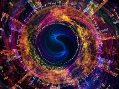 Dalga fonksiyonu serisi. Renkli sinüs titreşimlerin görsel açıdan hoş kompozisyon, ışık ve fraktal elemanları inşaat üstünde ses ekolayzer, için müzik spektrum ve kuantum olasılık