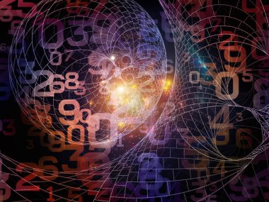 Gerçeklik Matematiği serisi. Matematik, eğitim ve bilim konularındaki sayıların, ışıkların ve fraktal örneklerin bileşimi