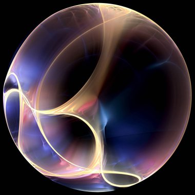 Yaşam fraktal geometri serisi. Hacimsel 3d fraktal parçacık siyah hayal gücü, yaratıcılık sanat ve tasarım konusunda izole düzenlenmesi