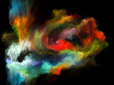 Akışı serisi renk. Arka plan tasarım akarsu müzik, yaratıcılık, hayal gücü, sanat ve tasarım konusunda dijital boya