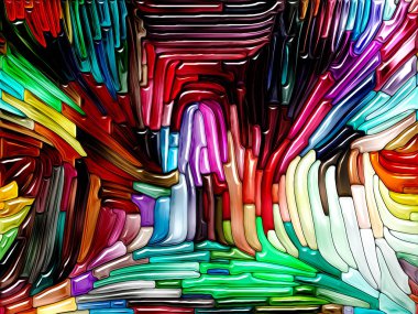 Sıvı renkli serisi. Renkli cam desen yaratıcılık, sanat ve tasarım konusunda etkileşimi