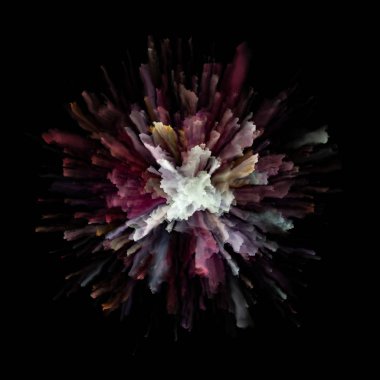 Renkli Duygular serisi. Renk arkaplanı hayal gücü, yaratıcılık sanatı ve tasarım konularında patlama yarattı