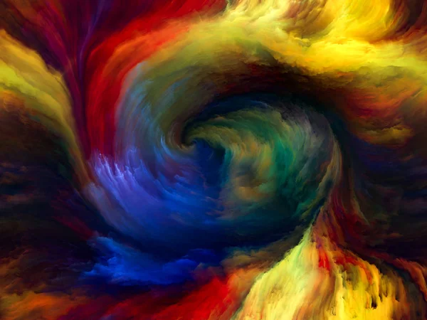 Color Flow series. Composition of  streams of digital paint for projects on music, creativity, imagination, art and design