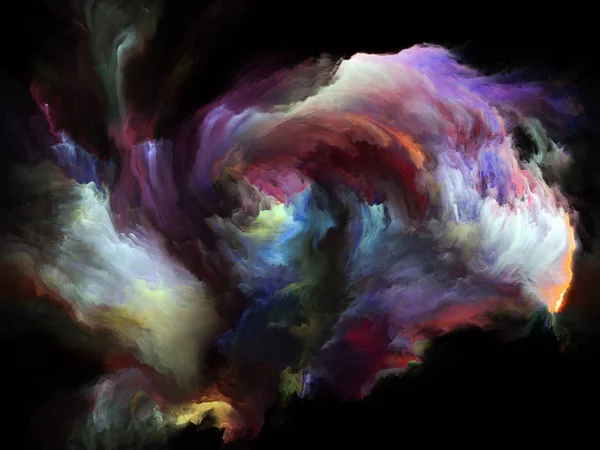 Kleur Flow Serie Ontwerp Bestaat Uit Stromen Van Digitale Verf — Stockfoto