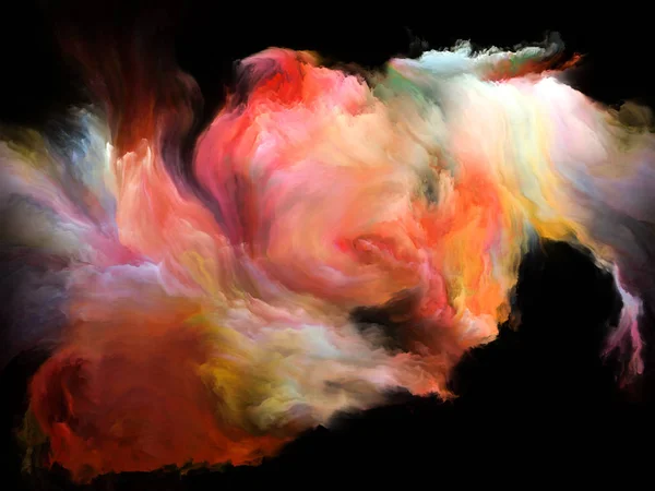 Color Flow Series Design Composed Streams Digital Paint Metaphor Subject — Stock Photo, Image