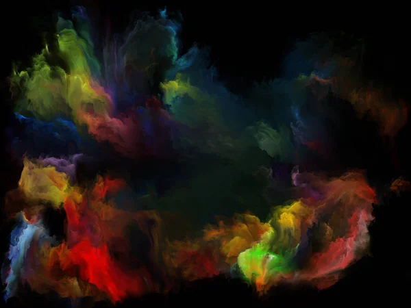 Kolor Serii Przepływu Układ Strumieni Cyfrowych Farby Temat Muzyki Kreatywność — Zdjęcie stockowe