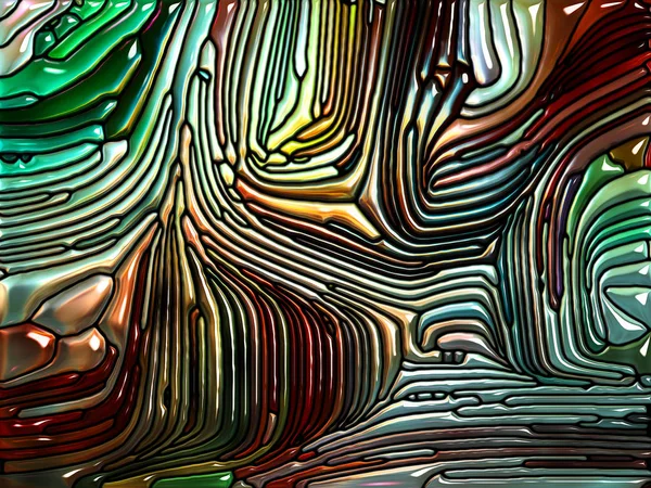 ガラス シリーズの夢 カラフルなデザイン 創造性 想像力をテーマに色の断片のステンド グラス パターンの背景組成 — ストック写真