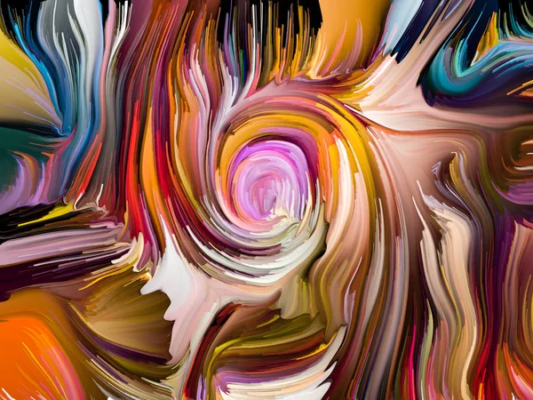 Liquid Color Serie Hintergrundgestaltung Von Mehrfarbigen Farbschlieren Zum Thema Kreativität — Stockfoto