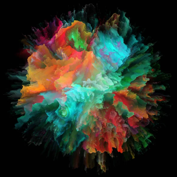 Kolor Serii Emocji Kompozycja Kolorów Burst Splash Explosion Pasuje Jako — Zdjęcie stockowe