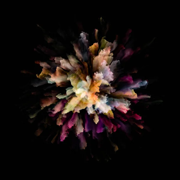 Serie Emoción Color Fondo Estallido Color Explosión Salpicadura Tema Imaginación — Foto de Stock
