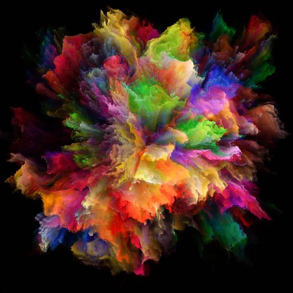 Série Color Emotion Abstraction Artistique Composée Éclaboussures Couleurs Explosion Sur — Photo