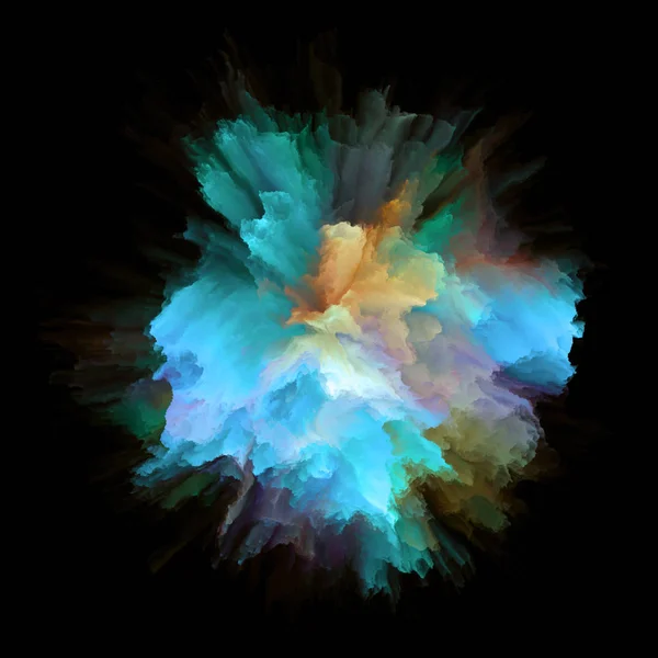 Serie Emoción Color Diseño Hecho Explosión Salpicadura Color Para Servir — Foto de Stock