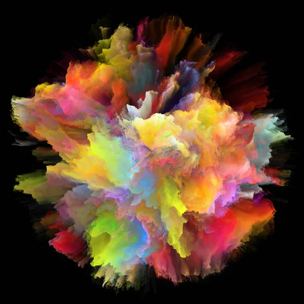 Färg Känslor Serien Kreativa Arrangemang Färgexplosion Burst Splash Som Koncept — Stockfoto