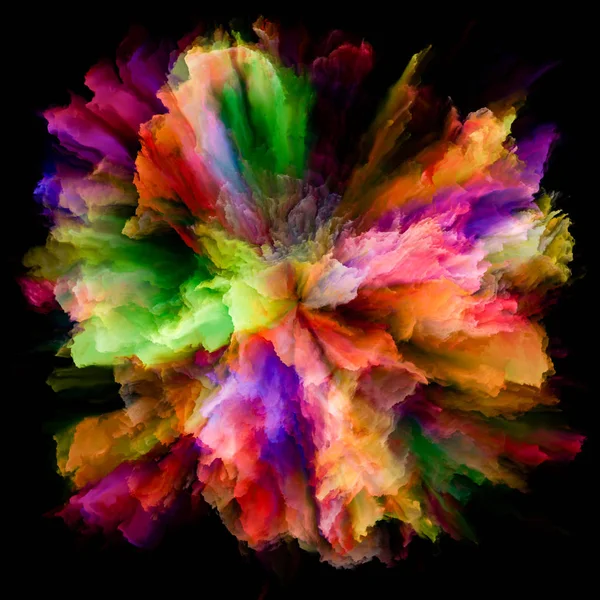 Färg Känslor Serien Grafisk Komposition Färgexplosion Burst Splash För Mönster — Stockfoto