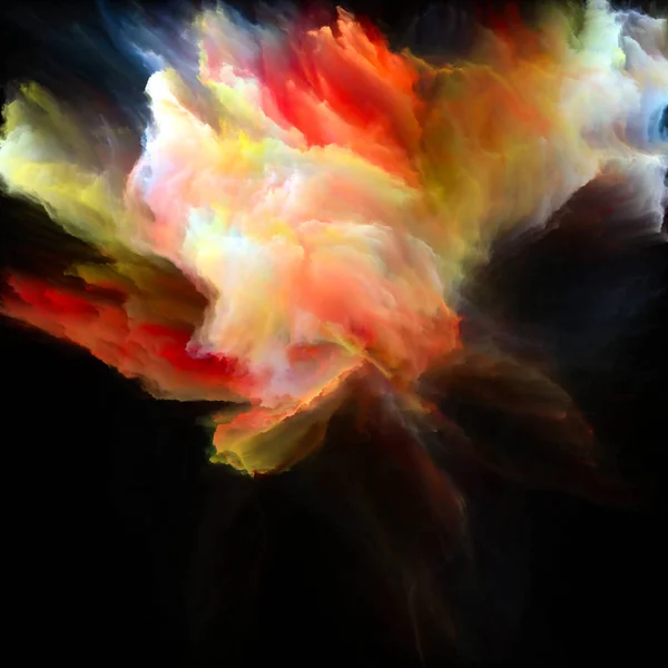 Färg Känslor Serien Bakgrunden Består Färgexplosion För Användning Projekten Fantasi — Stockfoto