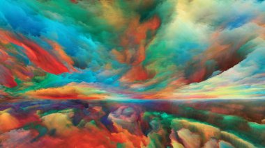 Bu World series dışında. Gerçeküstü manzara öğeleri ve hayal gücü, yaratıcılık ve sanat konusunda fraktal renkleri