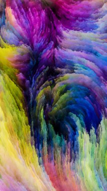 Hareket içinde renk serisi. Akan boya desen tasarım, yaratıcılık ve hayal gücü ekranlar ve mobil cihazlar için duvar kağıdı olarak kullanmak için bu konuda etkileşimi