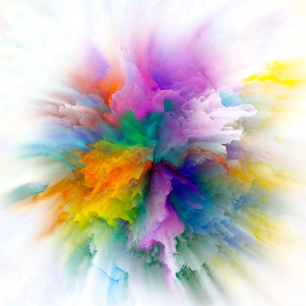 Serie Emoción Color Composición Explosión Color Para Servir Telón Fondo — Foto de Stock